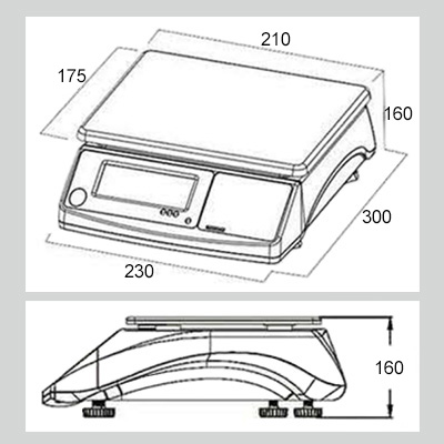 AWT IP68 waterproof weighing scale