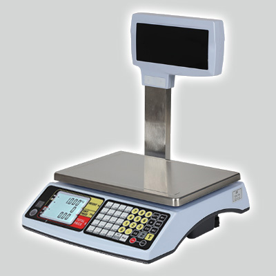 price computing scale with pole display