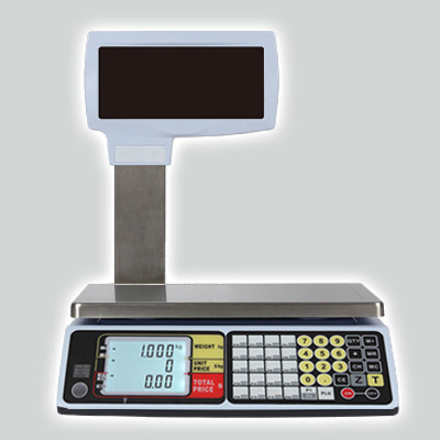 price computing scale with pole display