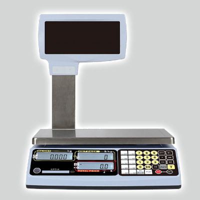 price computing scale with pole display