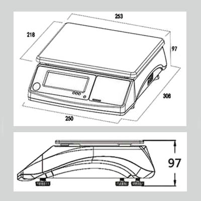 High precision multiple function weighing scale