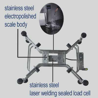 Washable weighing platform